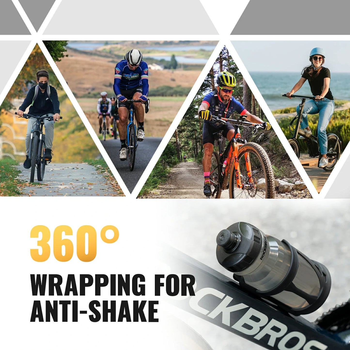 Bike bottle cage side open holder for road and mountain bikes