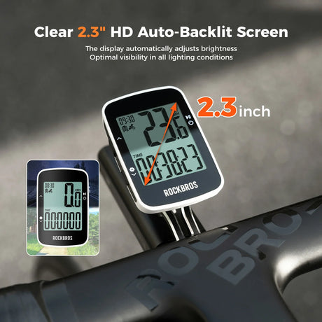 GPS-fietscomputer met 2,9-inch display