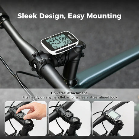GPS-fietscomputer met 2,9-inch display