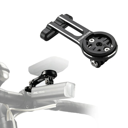 Bike computer mount compatible with Garmin and Bryton GPS devices