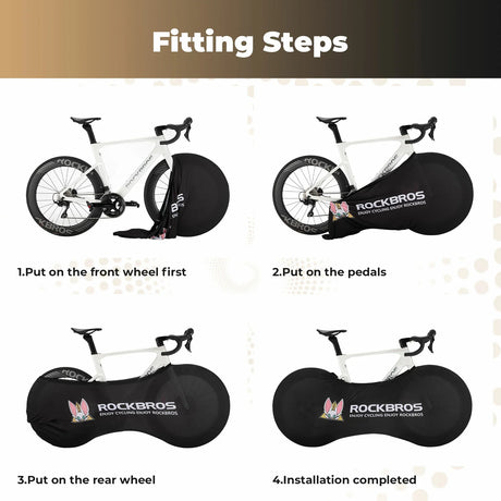 Elastische stof- en vuilwerende fietshoes