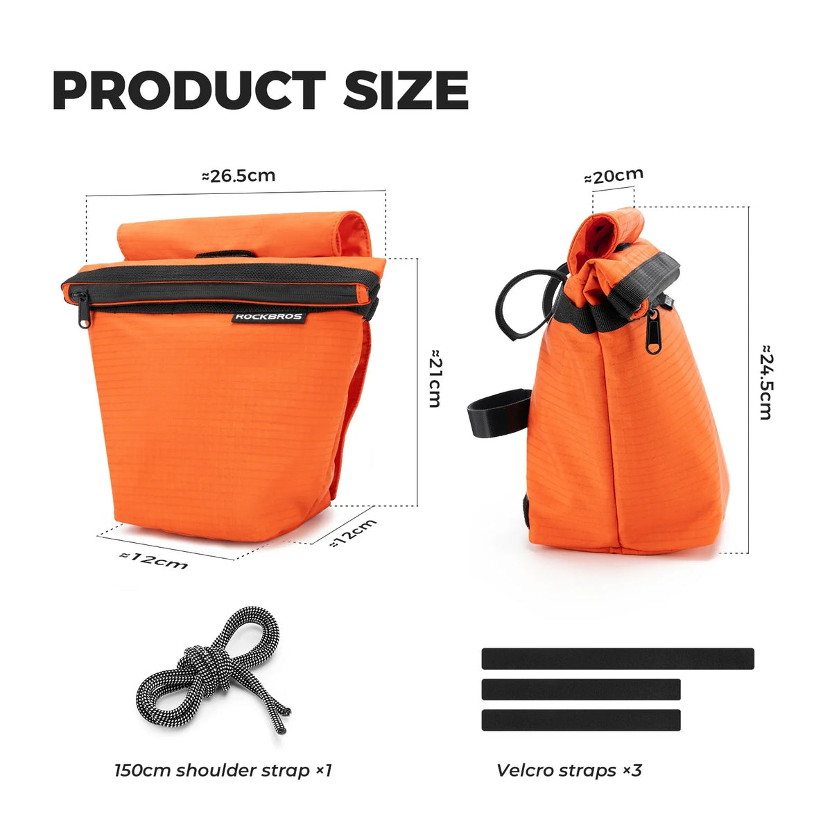 Ultralichte 2-in-1 stuurtas 2,5–3 L