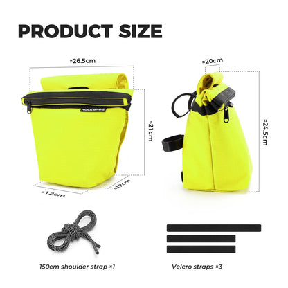 ROCKBROS bike handlebar bag ultralight 2-in-1 shoulder strap 3l
#Color_Yellow