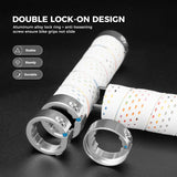 Fietshandvatten met dubbele lock-on en antislip