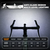ROCKBROS road to sky fietskoplamp tot 1500 lumen#maat_1500ml