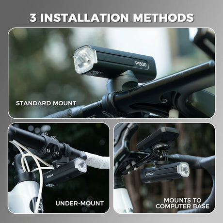 ROCKBROS road to sky fietskoplamp tot 1500 lumen#maat_1500ml