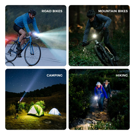ROCKBROS road to sky fietskoplamp tot 1500 lumen#maat_1500ml