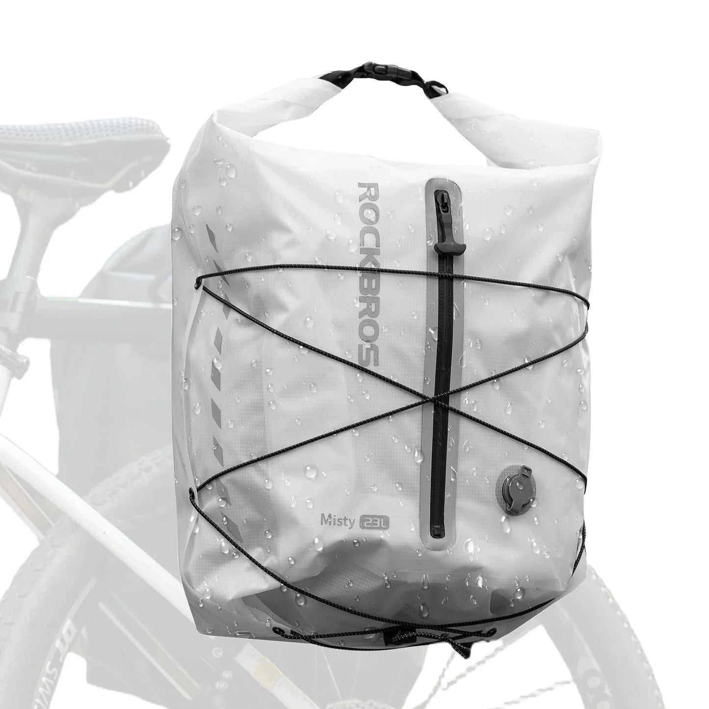 ROCKBROS bike pannier bag 100 waterproof vacuum compression 23l