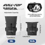 ROCKBROS waterproof fietstas 13,5l-18l veelzijdige dragertas