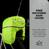 Uitbreidbare fietstas 17–35 L met regenhoes