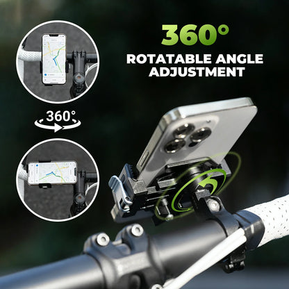 ROCKBROS bike phone holder 360 rotatable aluminium alloy mount