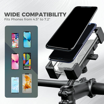 ROCKBROS 360 graden draaibare telefoonhouder voor fiets voor smartphone