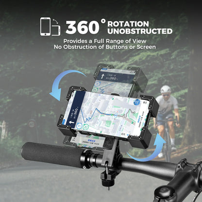 ROCKBROS 360 graden draaibare telefoonhouder voor fiets voor smartphone