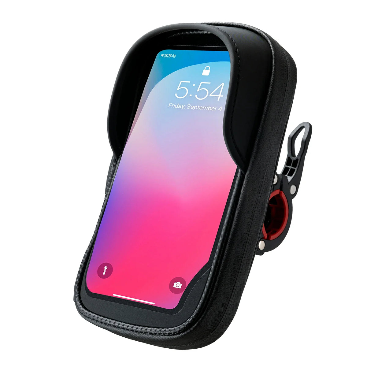 Telefoontas met touchscreen en 360° draaibare houder