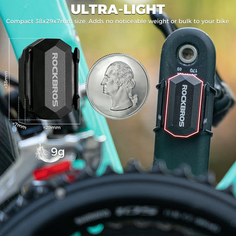 Fiets snelheids- en cadanssensor met Bluetooth en ANT+