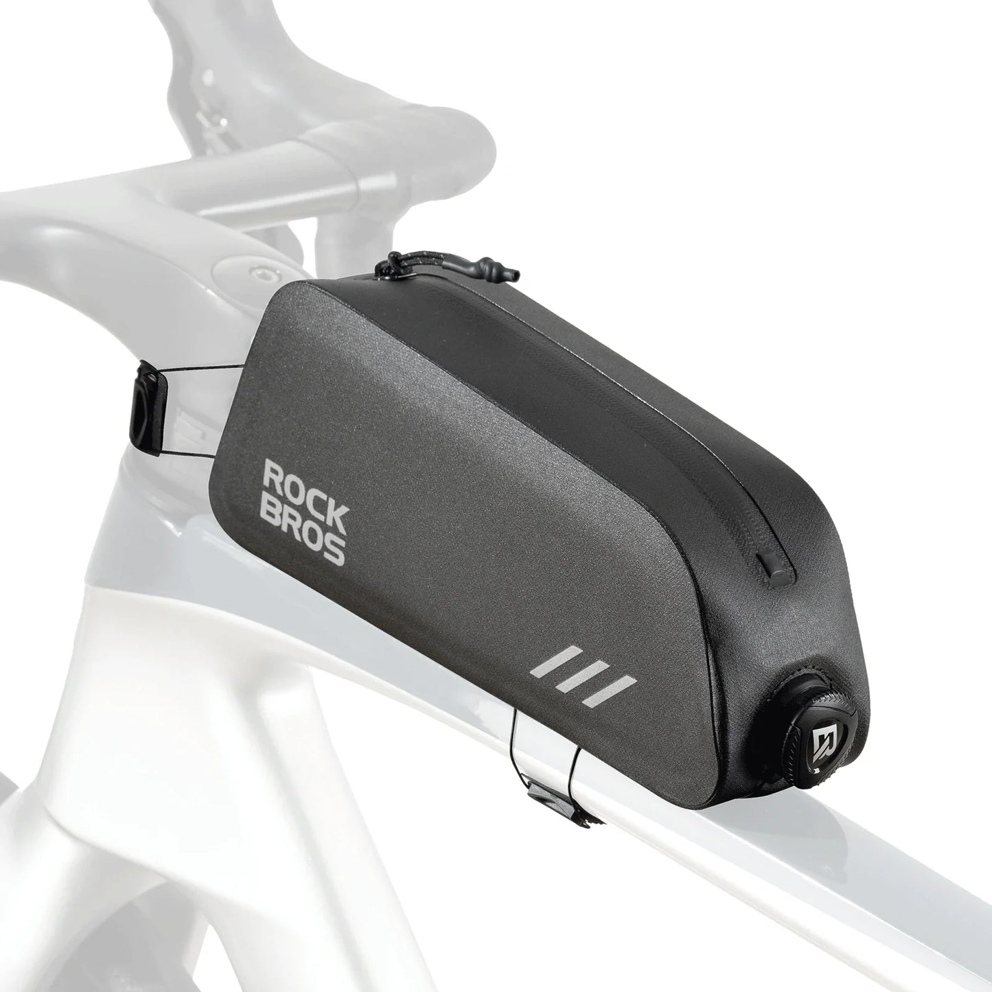 ROCKBROS bike top tube bag waterproof slim fit frame bag
#Color_Black