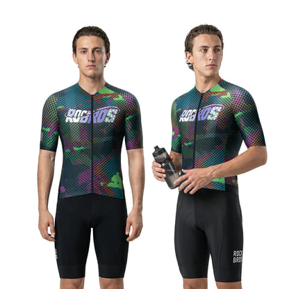 ROCKBROS ademend korte mouw fietsshirt#l