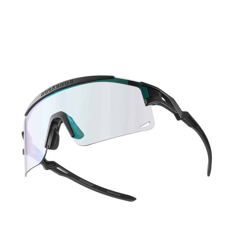 ROCKBROS fotochromische fietsbril uv400 met anti-condens coating#Zwart (fotochromisch)