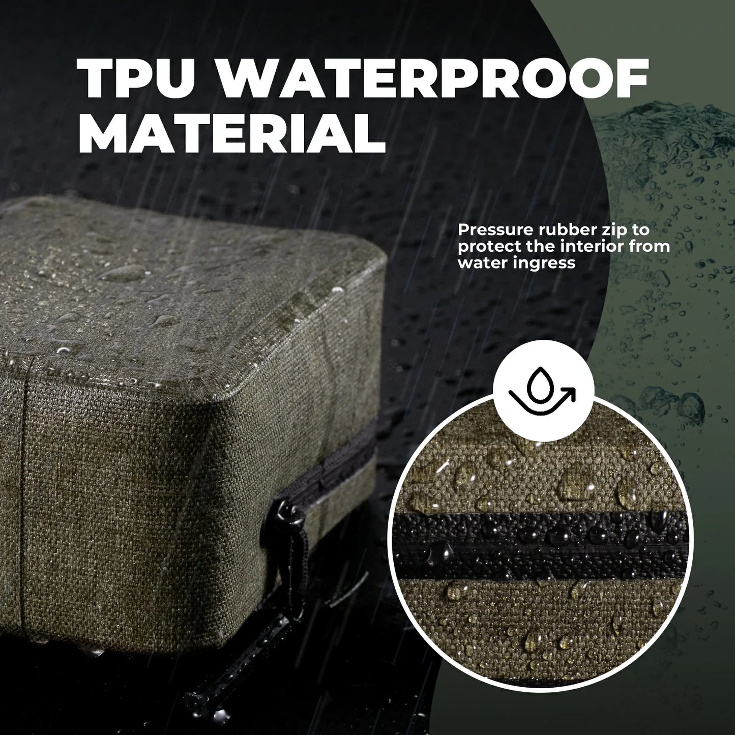 Compact Waterproof Bike Saddle Bag for Tools & Essentials