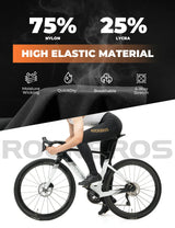 Lange fietsbroek met bretels en 3D-padding