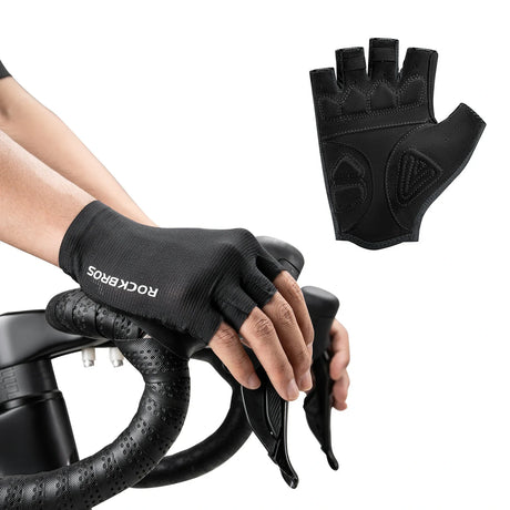 Korte fietshandschoenen met SBR-demping