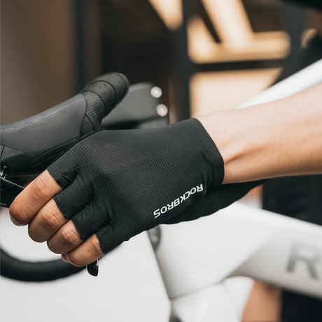 Korte fietshandschoenen met SBR-demping