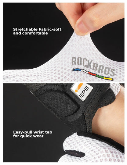 padded cycling gloves with touchscreen fingertips for comfortable and secure bike riding