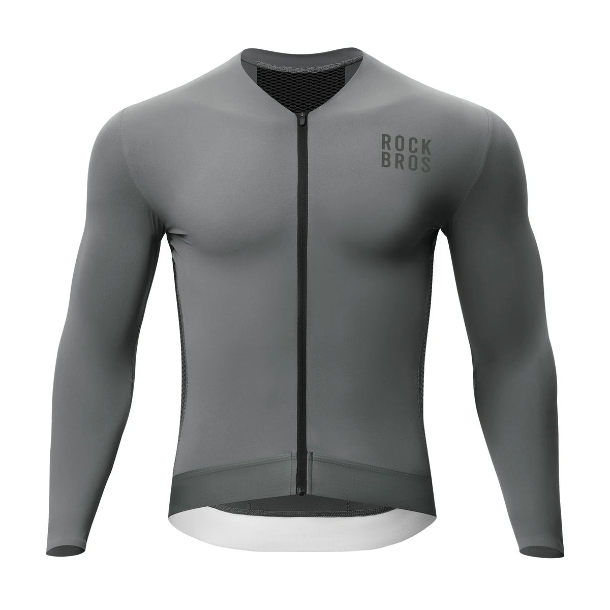 ROCKBROS fietsshirt lange mouw ademend 3 pocket#gray