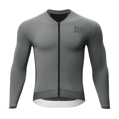 ROCKBROS fietsshirt lange mouw ademend 3 pocket#gray