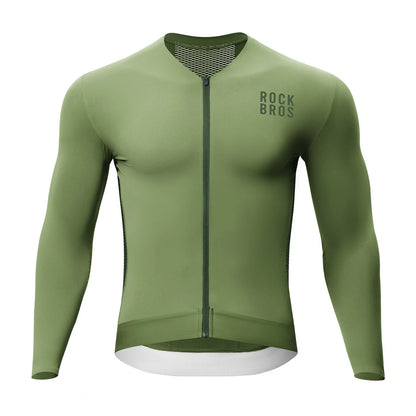 ROCKBROS fietsshirt lange mouw ademend 3 pocket