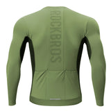 ROCKBROS fietsshirt lange mouw ademend 3 pocket