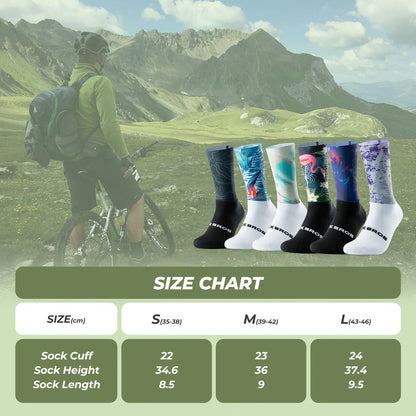 ROCKBROS cycling socks quick dry compression arch support