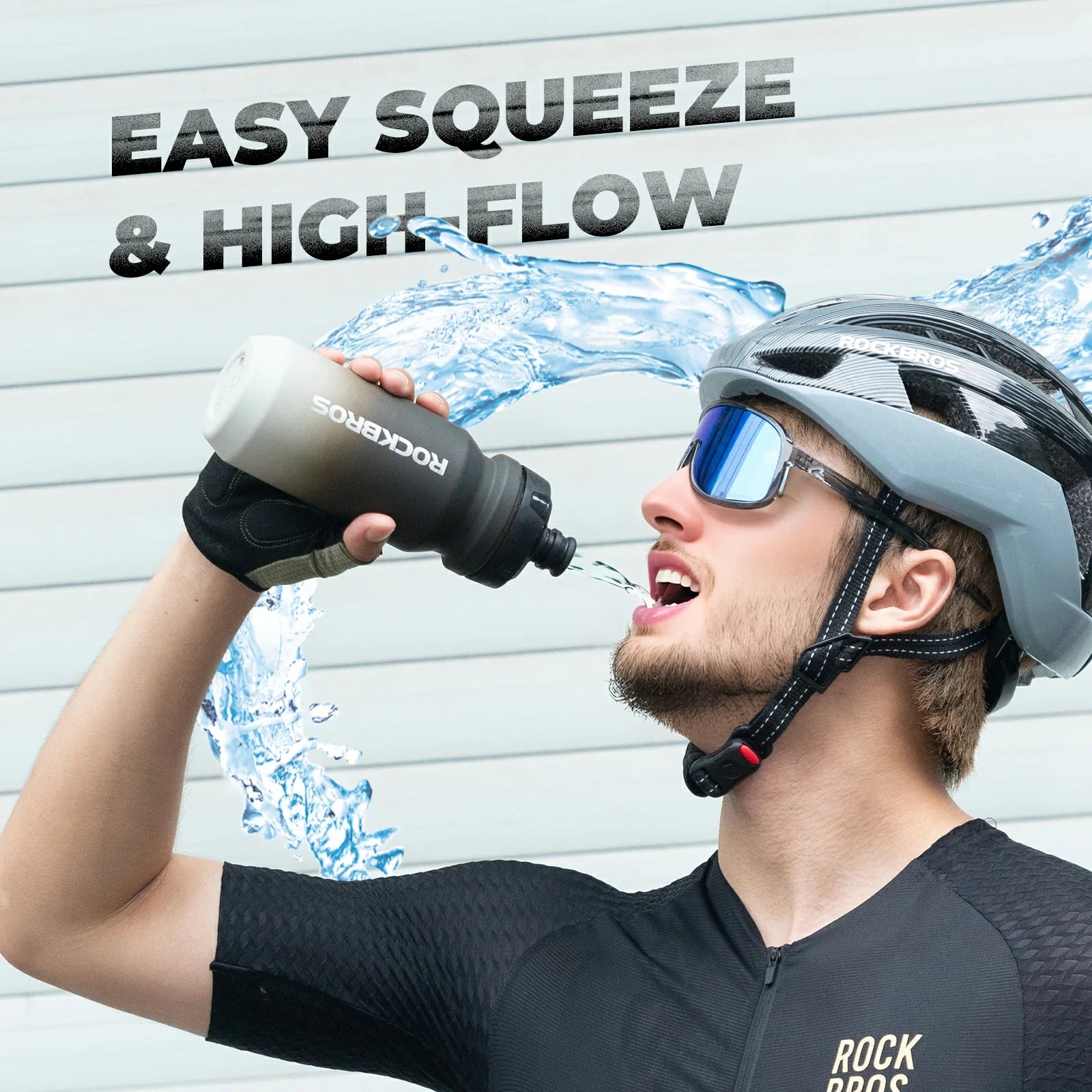 ROCKBROS BPA-vrije lekvrije fiets bidon 600 ml#Wit (750 ml)