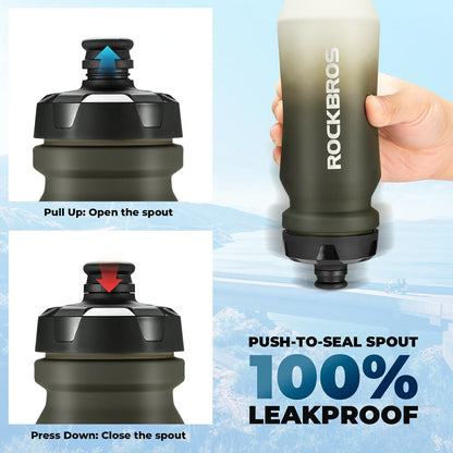 ROCKBROS BPA-vrije lekvrije fiets bidon 600 ml#Wit (750 ml)