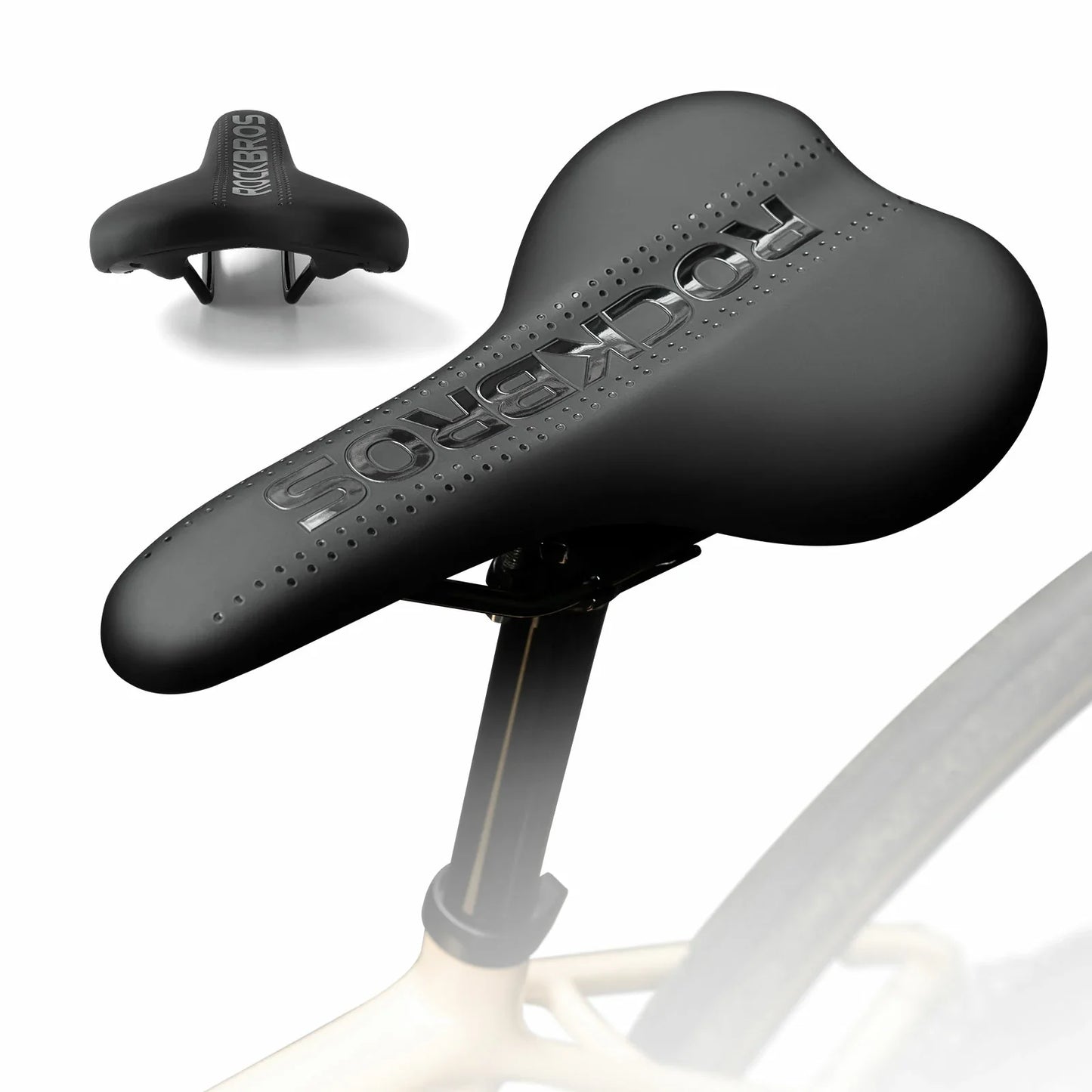 ROCKBROS ergonomisch fietszadel met zacht schuim en ventilatie