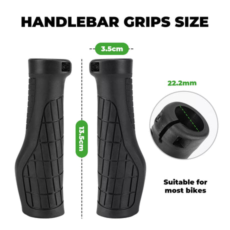 ROCKBROS ergonomische fietshandvatten met lock-on systeem
