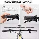 ROCKBROS ergonomische fietshandvatten met lock-on systeem