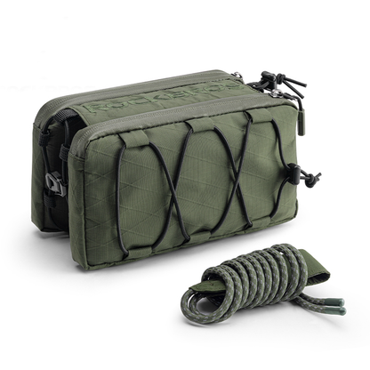 ROCKBROS 1L Bicycle Tube Bag - Dual Storage & Portable Shoulder Bag - ROCKBROS #Color_Army Green
