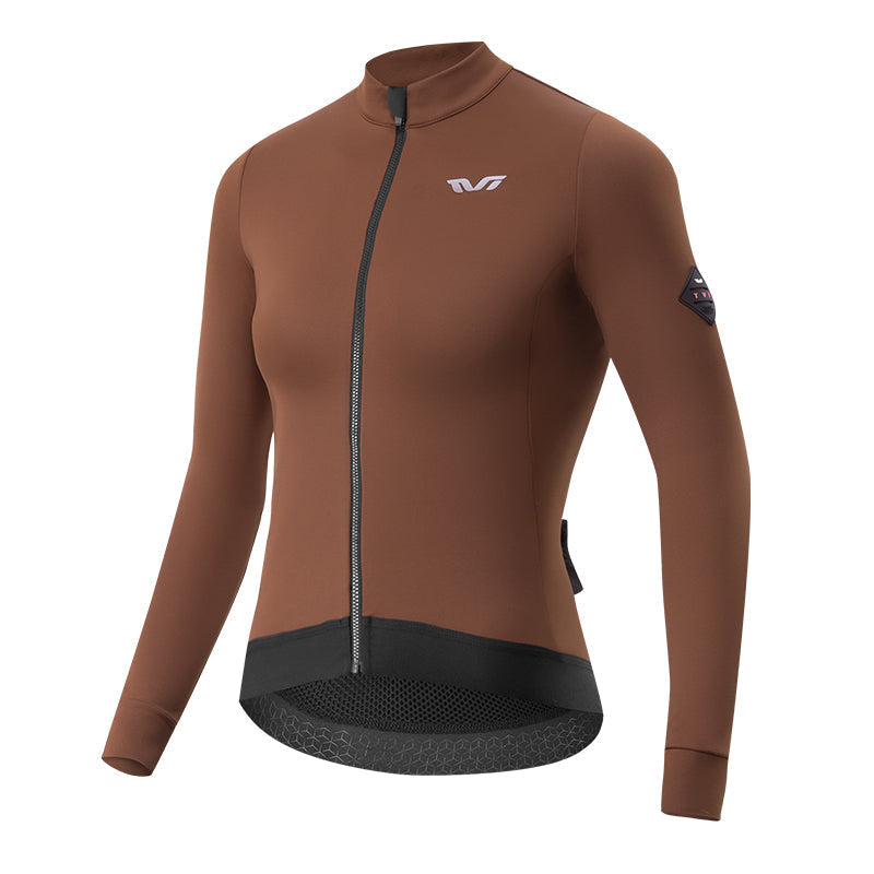 ROCKBROS dames lichtgewicht fleece fietsshirt#grijs_wit