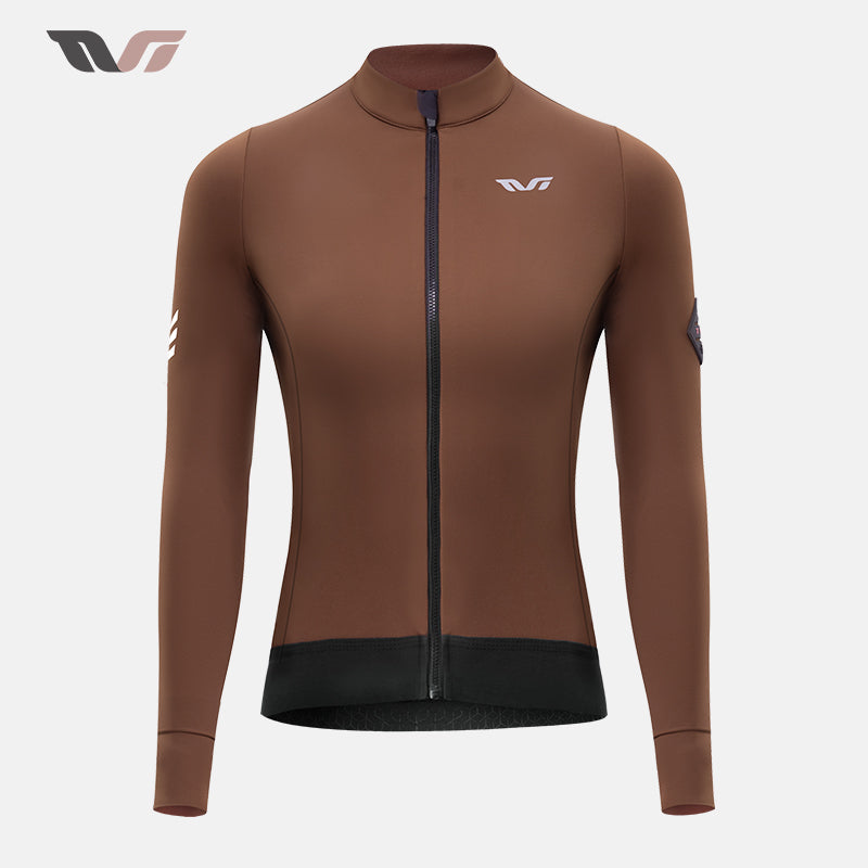 ROCKBROS dames lichtgewicht fleece fietsshirt#grijs_wit
