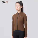 ROCKBROS dames lichtgewicht fleece fietsshirt#grijs_wit