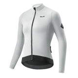 ROCKBROS dames lichtgewicht fleece fietsshirt#grijs_wit