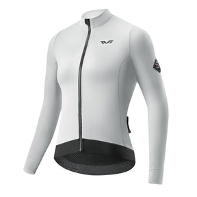 ROCKBROS dames lichtgewicht fleece fietsshirt#grijs_wit