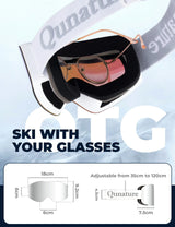 Frameloze OTG-skibril met UV400 en anti-condens