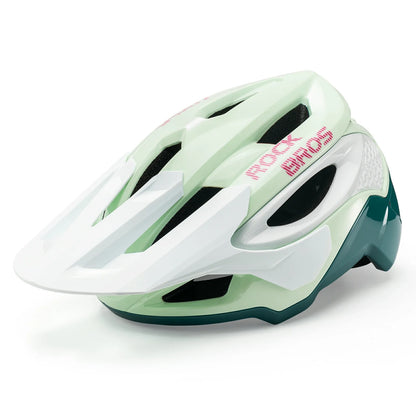 full coverage mountain bike helmet with adjustable visor for trail and downhill riding#Color_Mint Green
