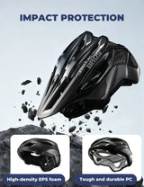 Lichtgewicht MTB-helm met verlengde achterbescherming