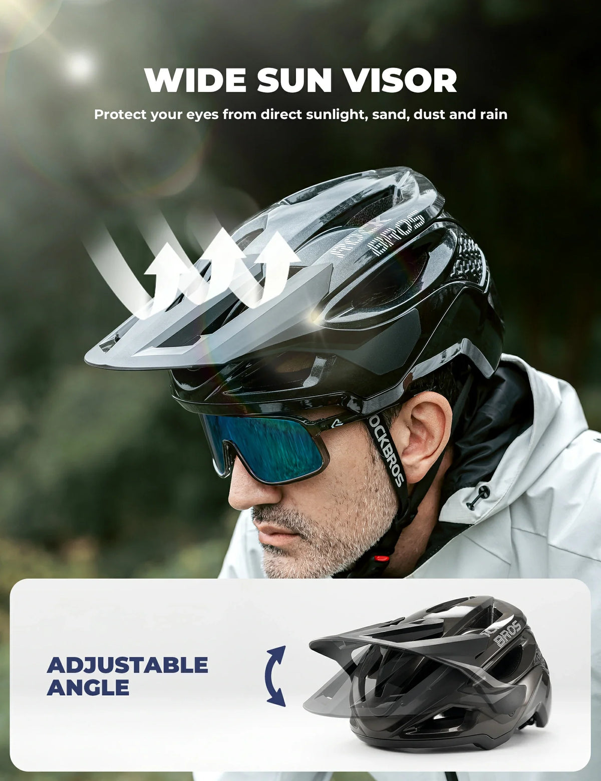 Lichtgewicht MTB-helm met verlengde achterbescherming