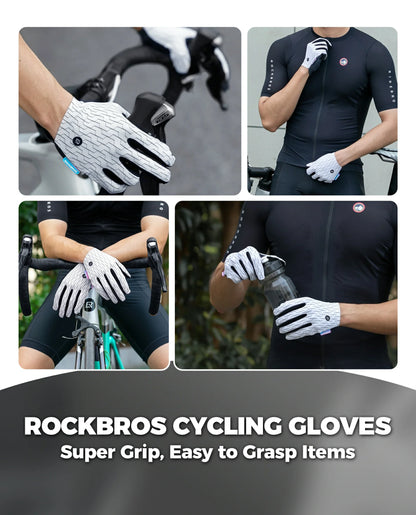 full finger gel padded cycling gloves