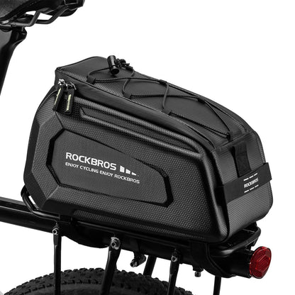 ROCKBROS hardshell bagagedragertas met regenhoes en schouderband