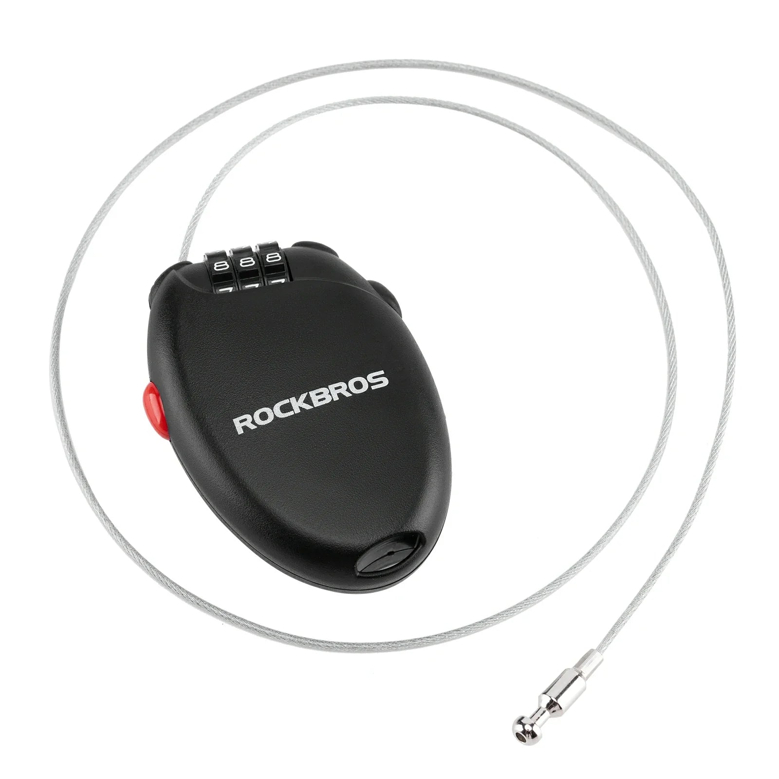 ROCKBROS hoge beveiliging helmslot 60cm stalen kabel combinatieslot